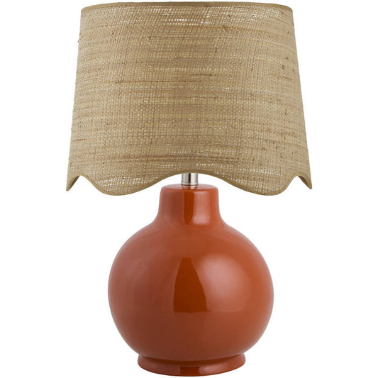 Tereza Rustic Red Table Lamp
