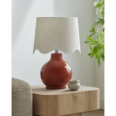Tereza Rustic Red/Wheat Table Lamp