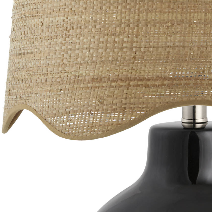 Tereza Rustic Black Table Lamp
