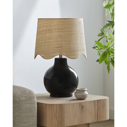 Tereza Rustic Black Table Lamp
