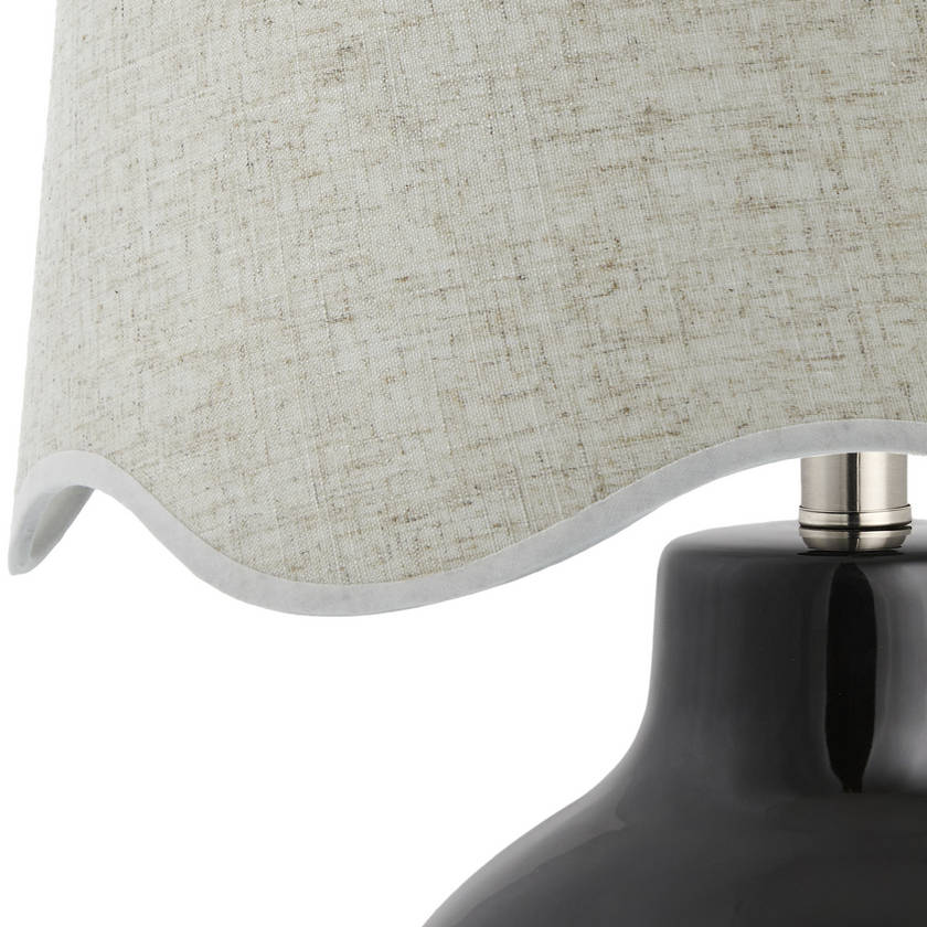 Tereza Rustic Black/Wheat Table Lamp