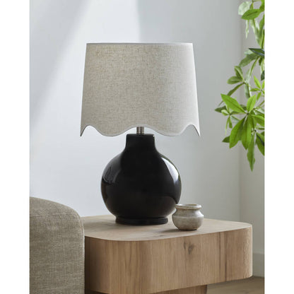 Tereza Rustic Black/Wheat Table Lamp
