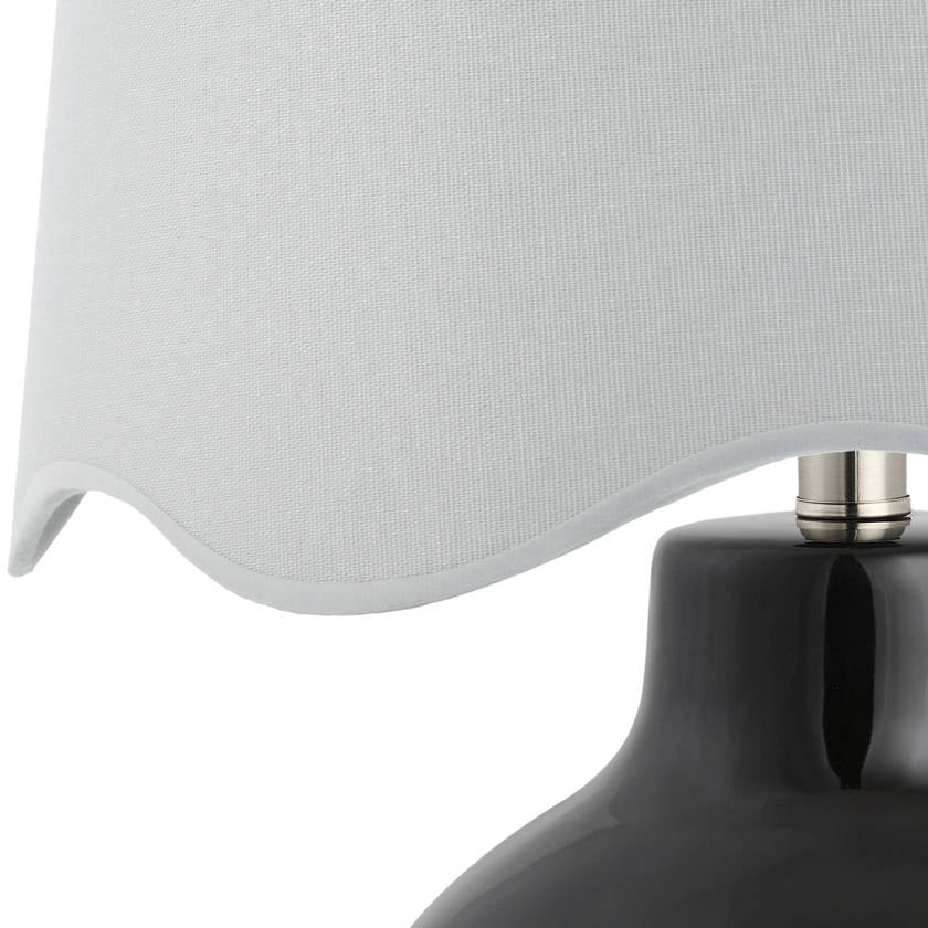Tereza Rustic Black/White Table Lamp
