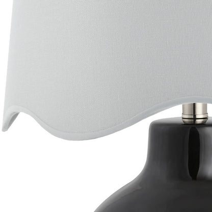 Tereza Rustic Black/White Table Lamp