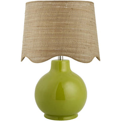 Tereza Rustic Green Table Lamp