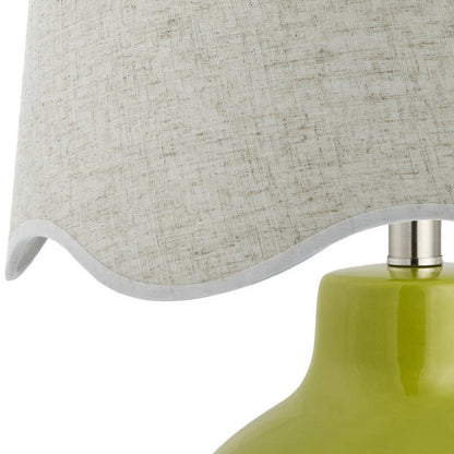 Tereza Rustic Green/Wheat Table Lamp