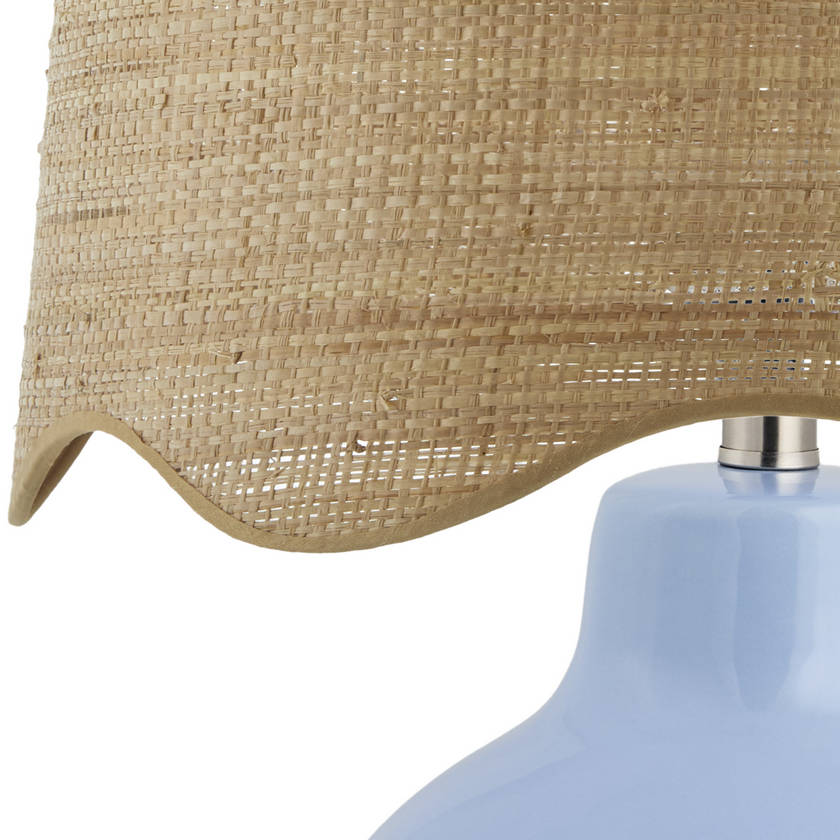Tereza Rustic Blue Table Lamp