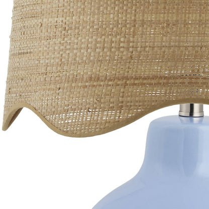 Tereza Rustic Blue Table Lamp