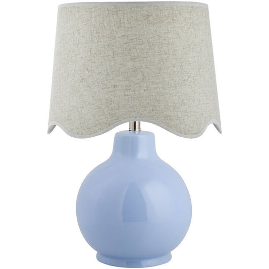 Tereza Rustic Blue/Wheat Table Lamp