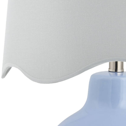 Tereza Rustic Blue/White Table Lamp