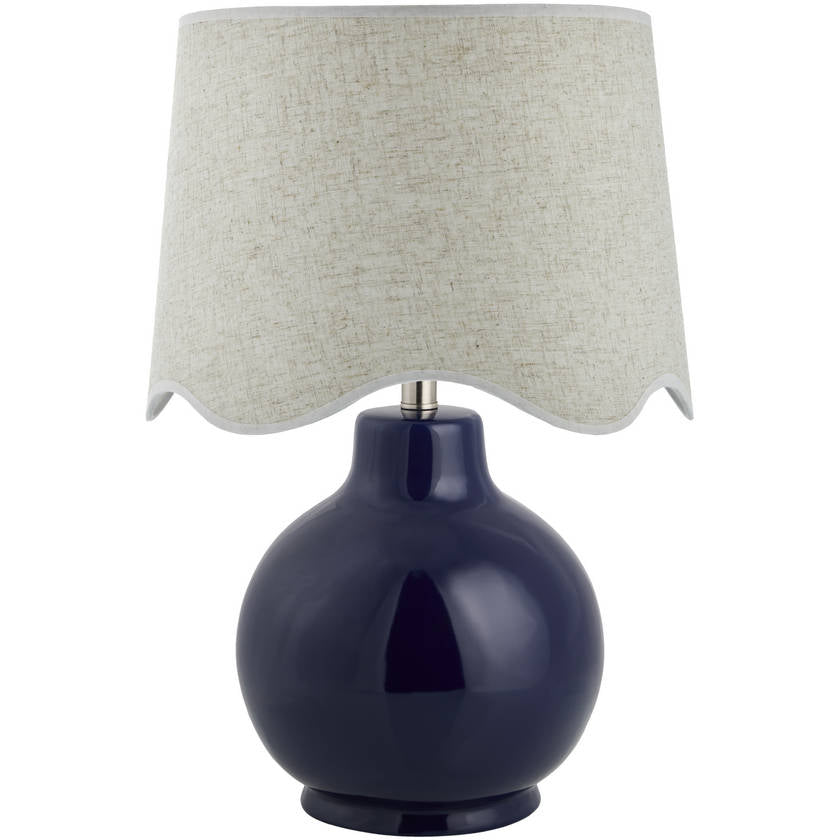 Tereza Rustic Dark Blue/Wheat Table Lamp
