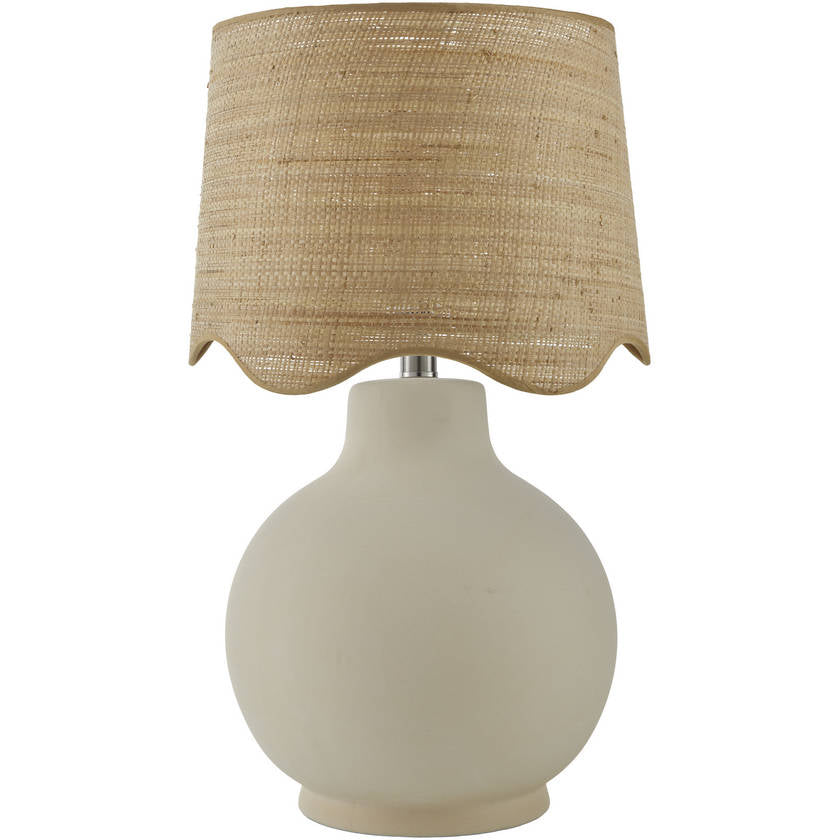Tereza Rustic Cream Table Lamp