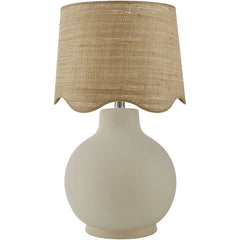 Tereza Rustic Cream Table Lamp