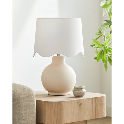 Tereza Rustic Cream/White Table Lamp