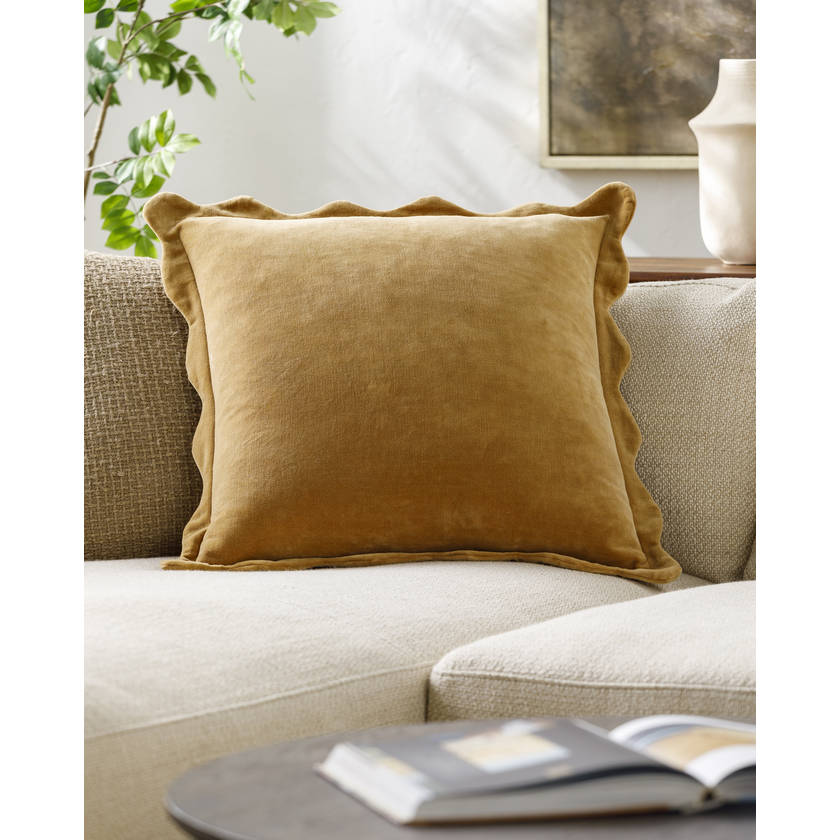 Vanessia Mustard Pillow Cover