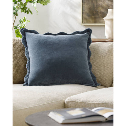 Vanessia Dark Blue Pillow Cover