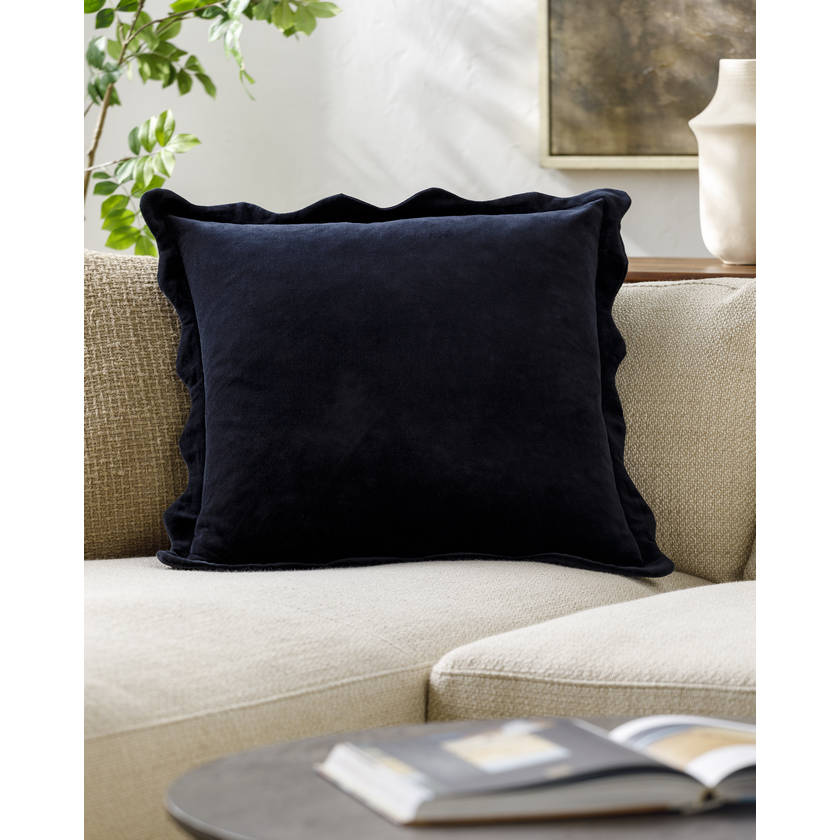 Vanessia Black Pillow Cover