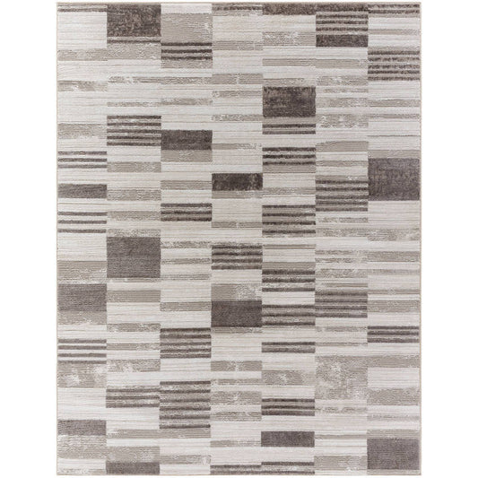 Rison Modern Light Beige Area Rug