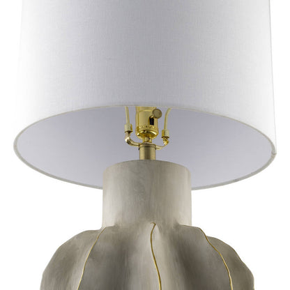 Jaryd Rustic Light Gray Table Lamp
