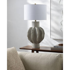 Jaryd Rustic Light Gray Table Lamp