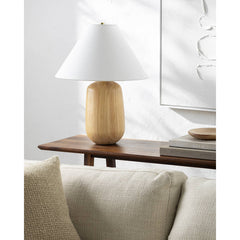 Tarik Traditional Beige Table Lamp