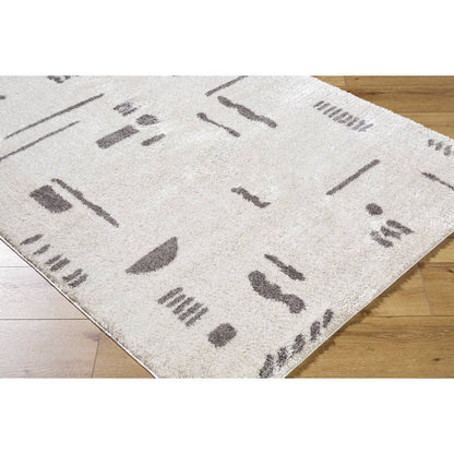 Shareef Modern Charcoal Washable Area Rug