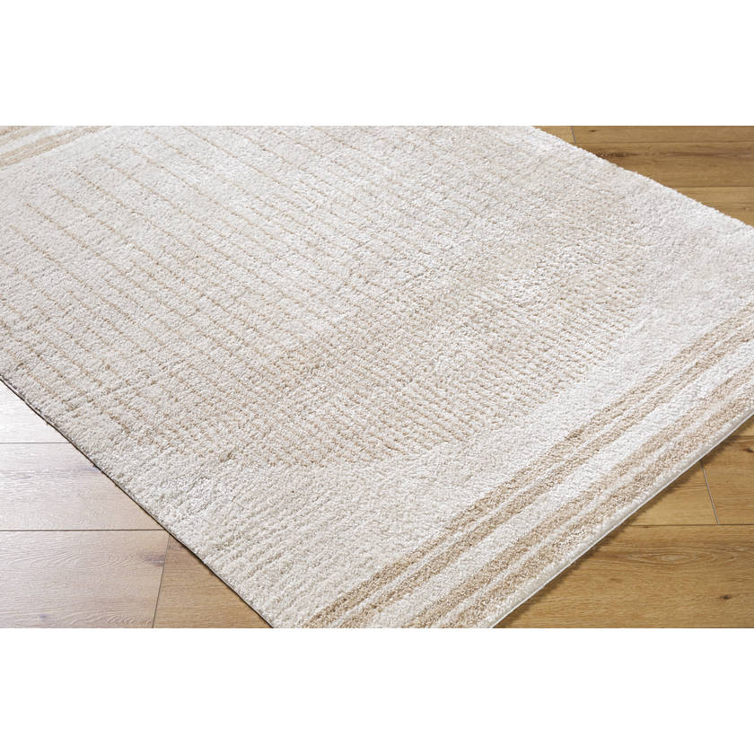 Lyndsi Global Beige Washable Area Rug