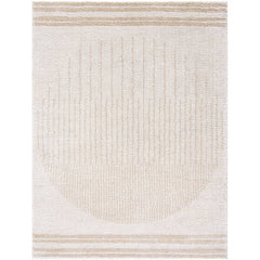 Lyndsi Global Beige Washable Area Rug