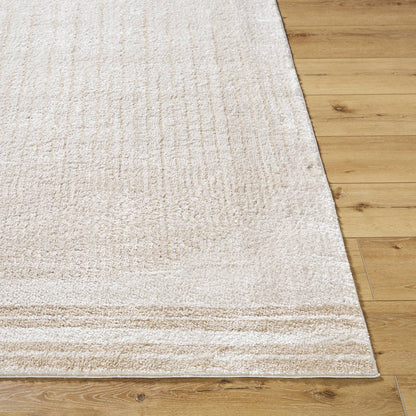 Lyndsi Global Beige Washable Area Rug