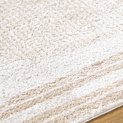 Lyndsi Global Beige Washable Area Rug