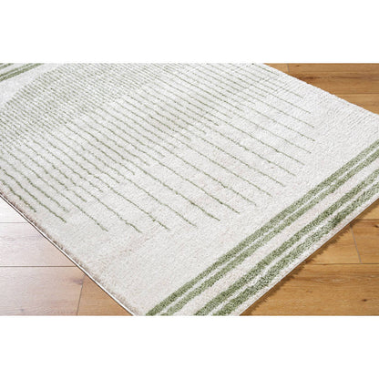 Lyndsi Global Grass Green Washable Area Rug