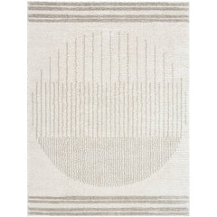 Lyndsi Global Medium Gray Washable Area Rug