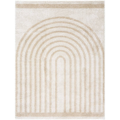 Larita Modern Beige Washable Area Rug