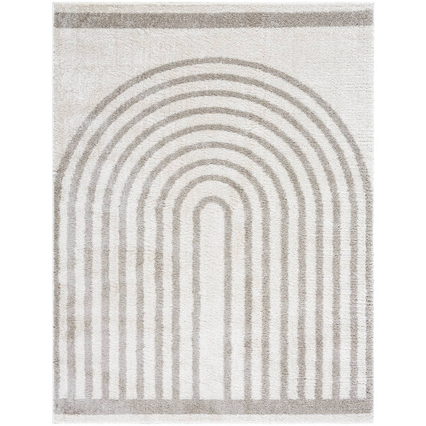 Larita Modern Medium Gray Washable Area Rug