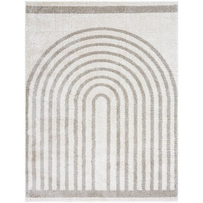 Larita Modern Medium Gray Washable Area Rug