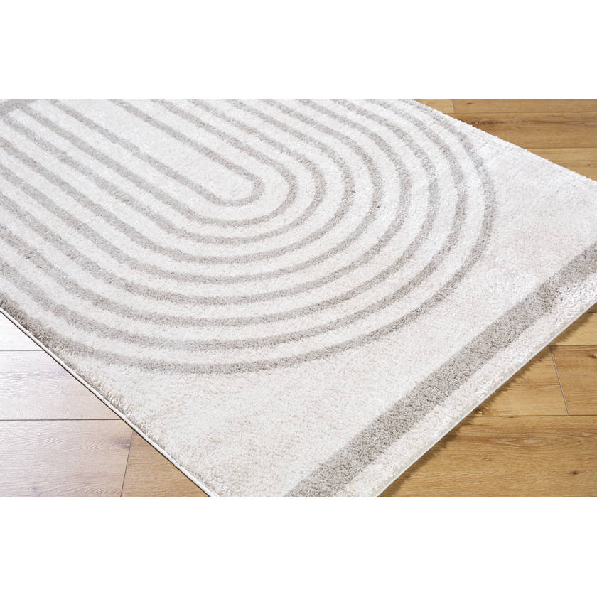Larita Modern Medium Gray Washable Area Rug