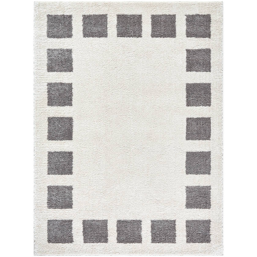 Tameka Modern Charcoal Washable Area Rug