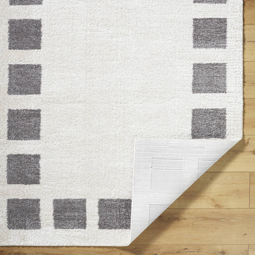 Tameka Modern Charcoal Washable Area Rug
