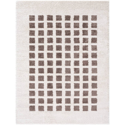 Noam Modern Dark Brown Washable Area Rug