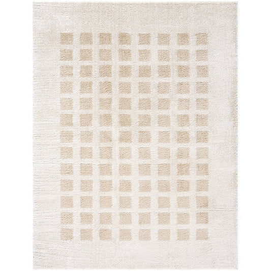 Noam Modern Beige Washable Area Rug