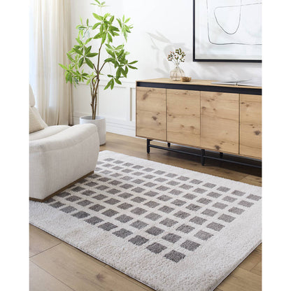 Noam Modern Charcoal Washable Area Rug