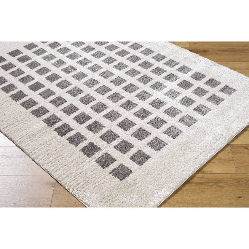 Noam Modern Charcoal Washable Area Rug