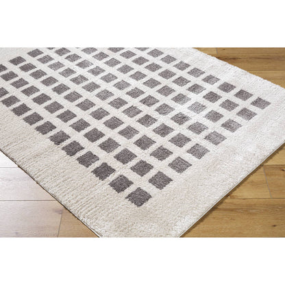 Noam Modern Charcoal Washable Area Rug