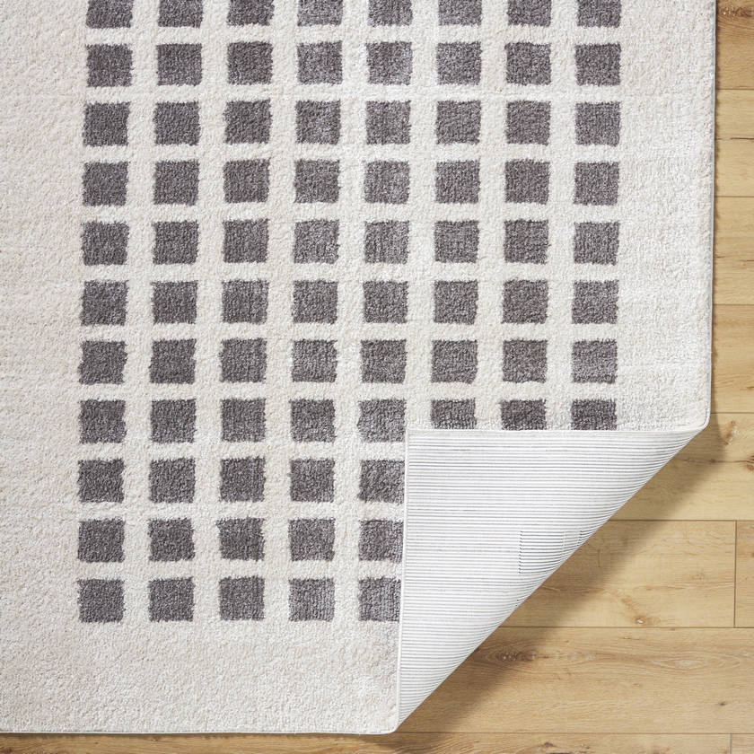 Noam Modern Charcoal Washable Area Rug