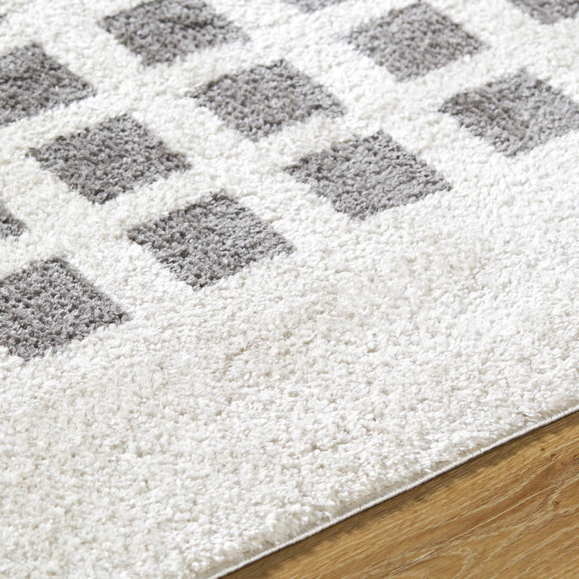 Noam Modern Charcoal Washable Area Rug