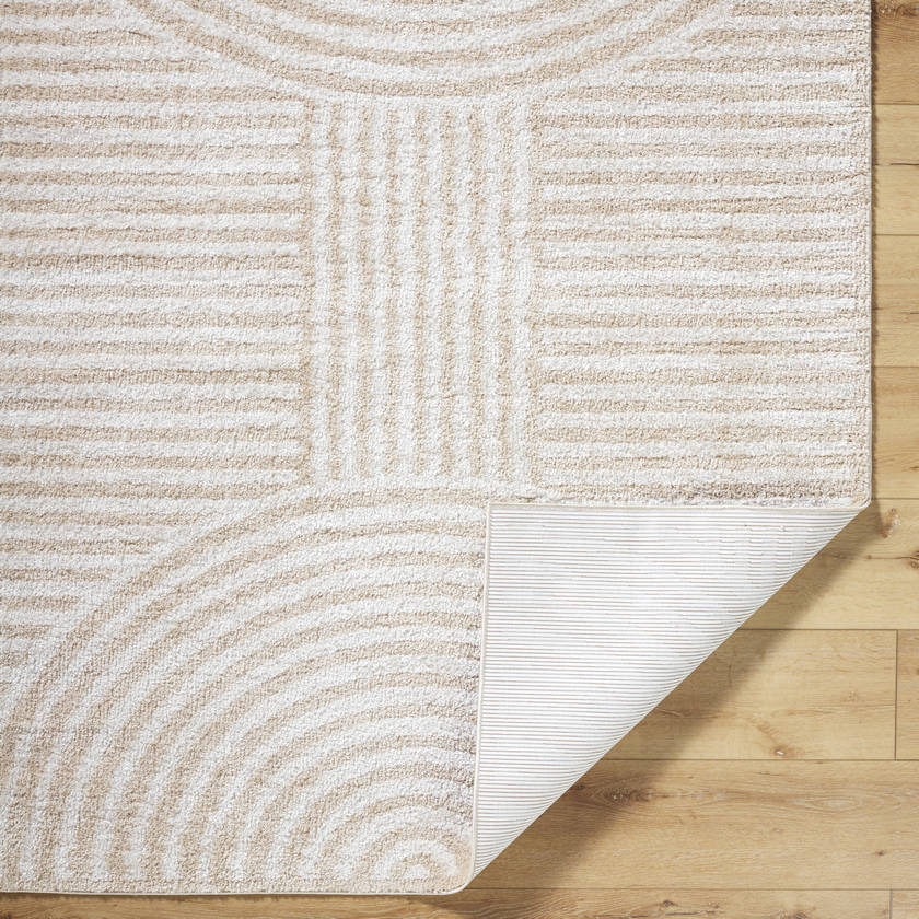 Marcela Modern Beige Washable Area Rug