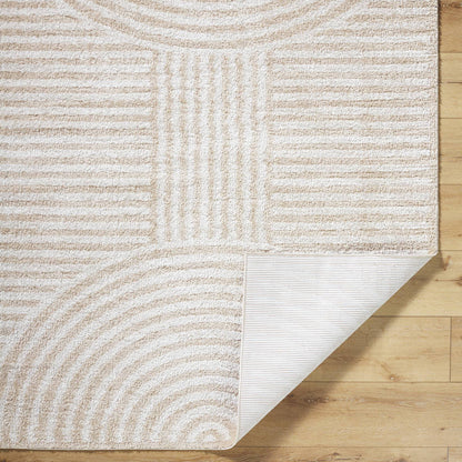 Marcela Modern Beige Washable Area Rug