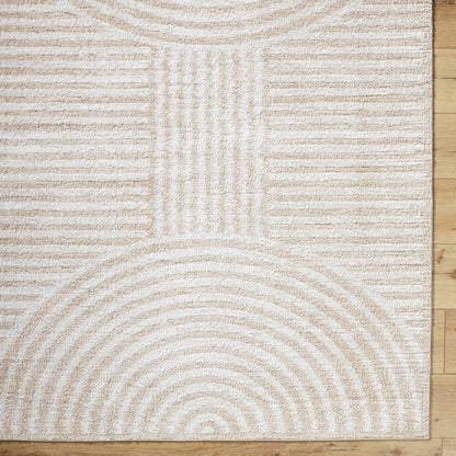 Marcela Modern Beige Washable Area Rug