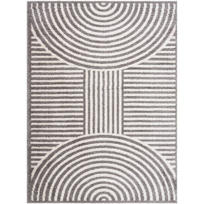 Marcela Modern Charcoal Washable Area Rug