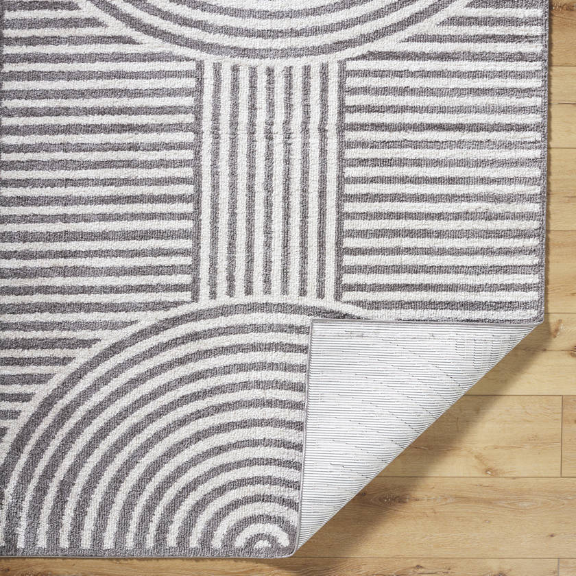 Marcela Modern Charcoal Washable Area Rug